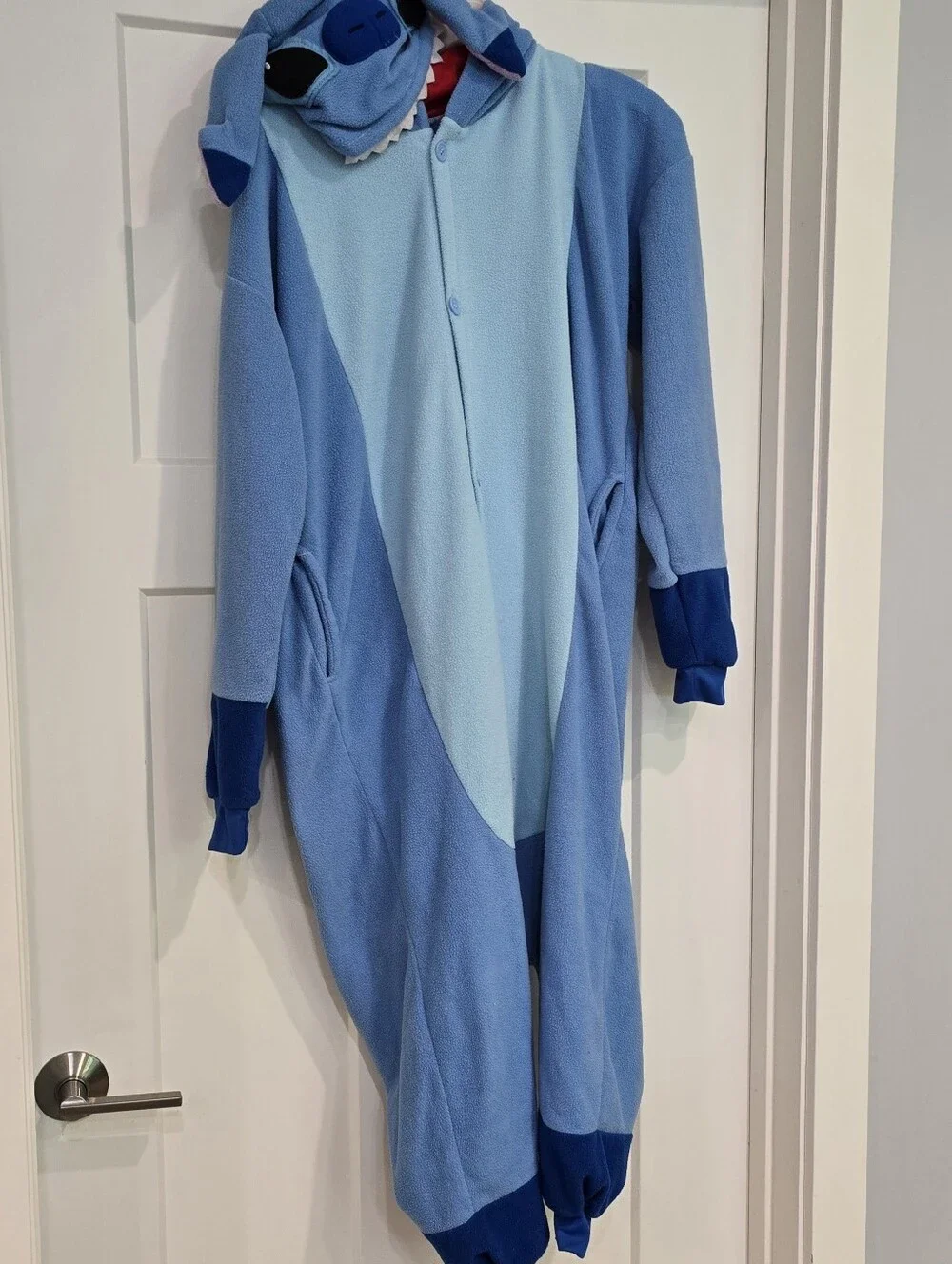 Disney Lilo & Stitch pajamas Halloween costume cosplay Blue Monster Alien